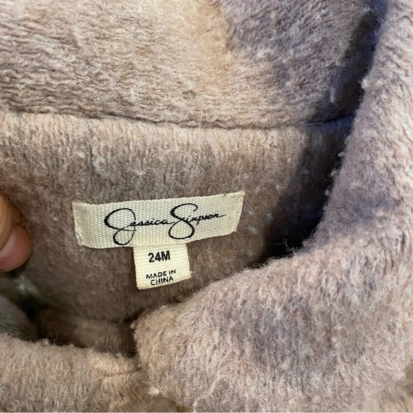 Jessica Simpson | Warm Pea Coat toddler tan 24m - Picture 4 of 5